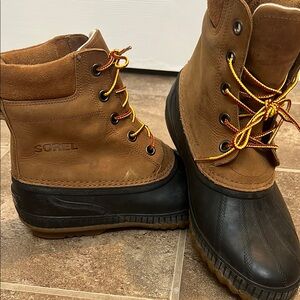 Sorel Brown and Black Rain & Snow Boots with Waterproof Design